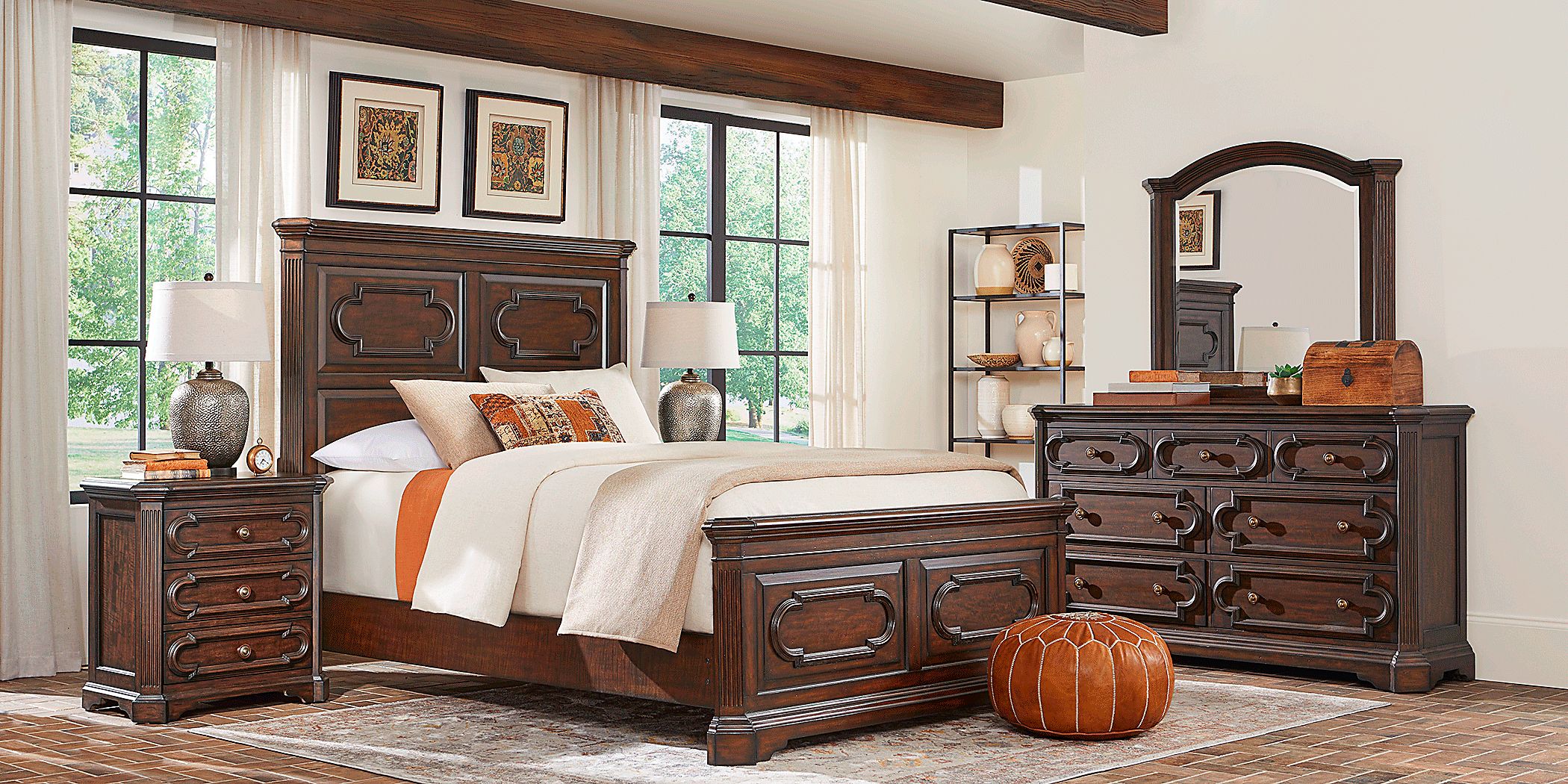 Saddle Queen Bedroom Set