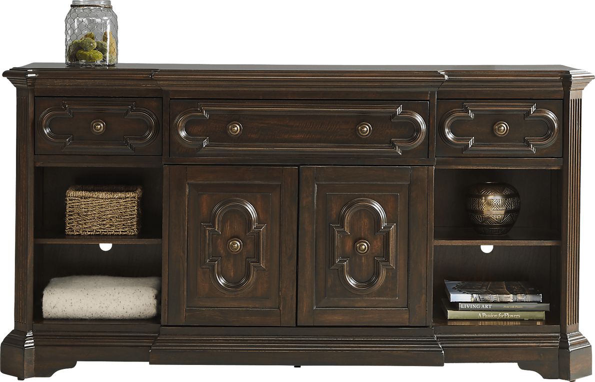 Lindenwood Saddle 72 in. Console Rooms To Go