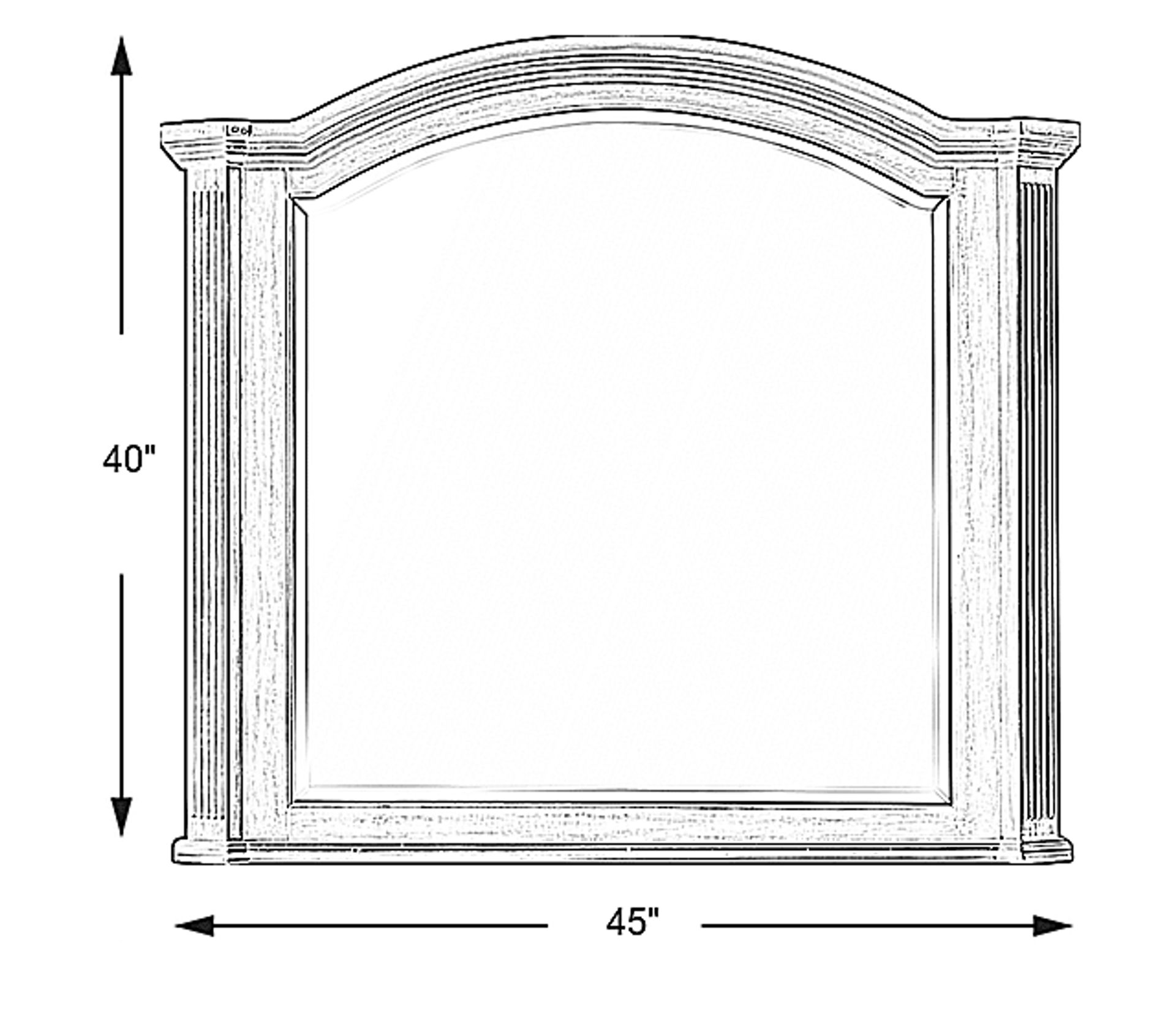 Dimension Image. Please refer to the Dimension Tab on this page for dimension details.