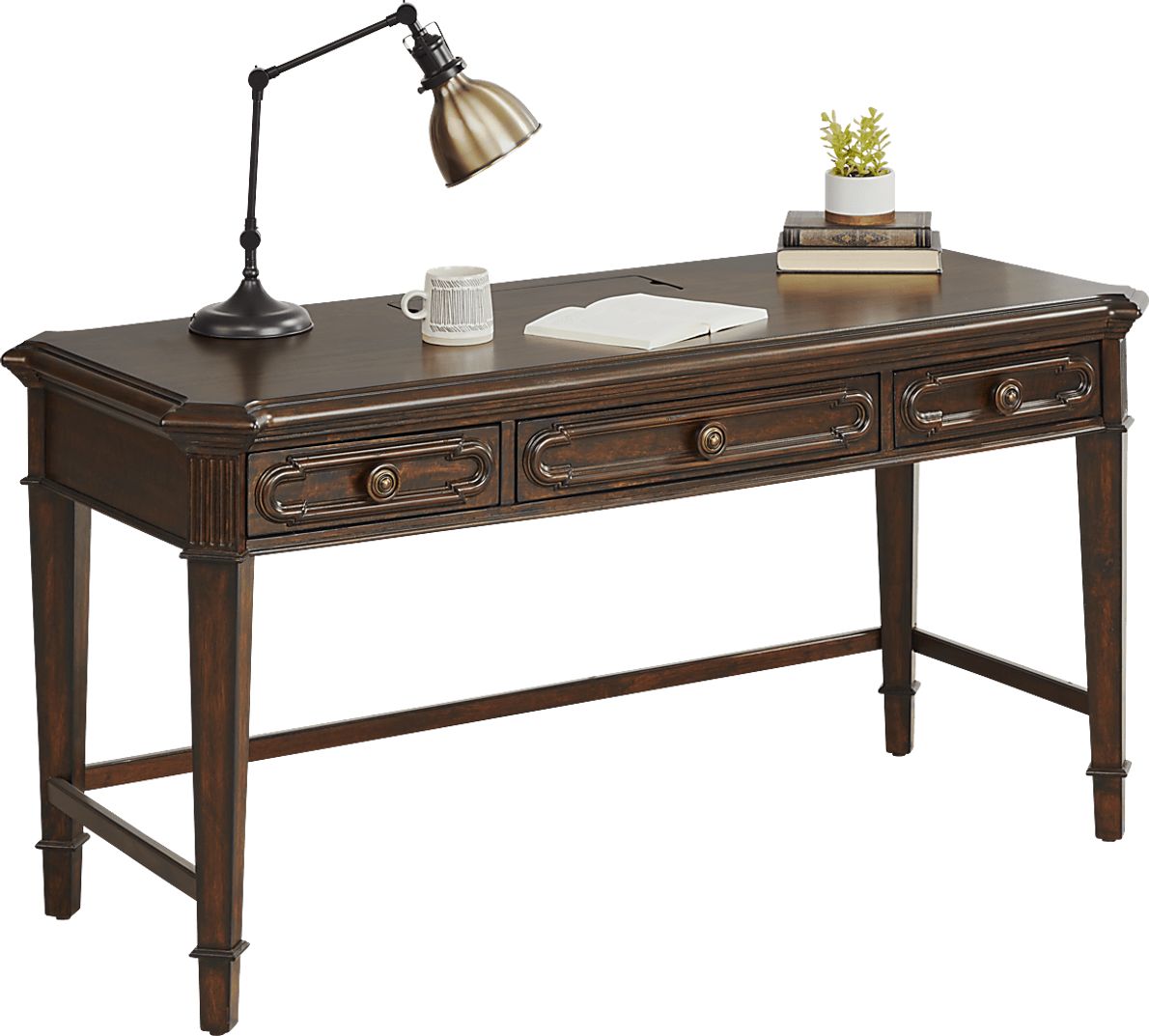 Lindenwood Saddle Writing Desk Rooms To Go