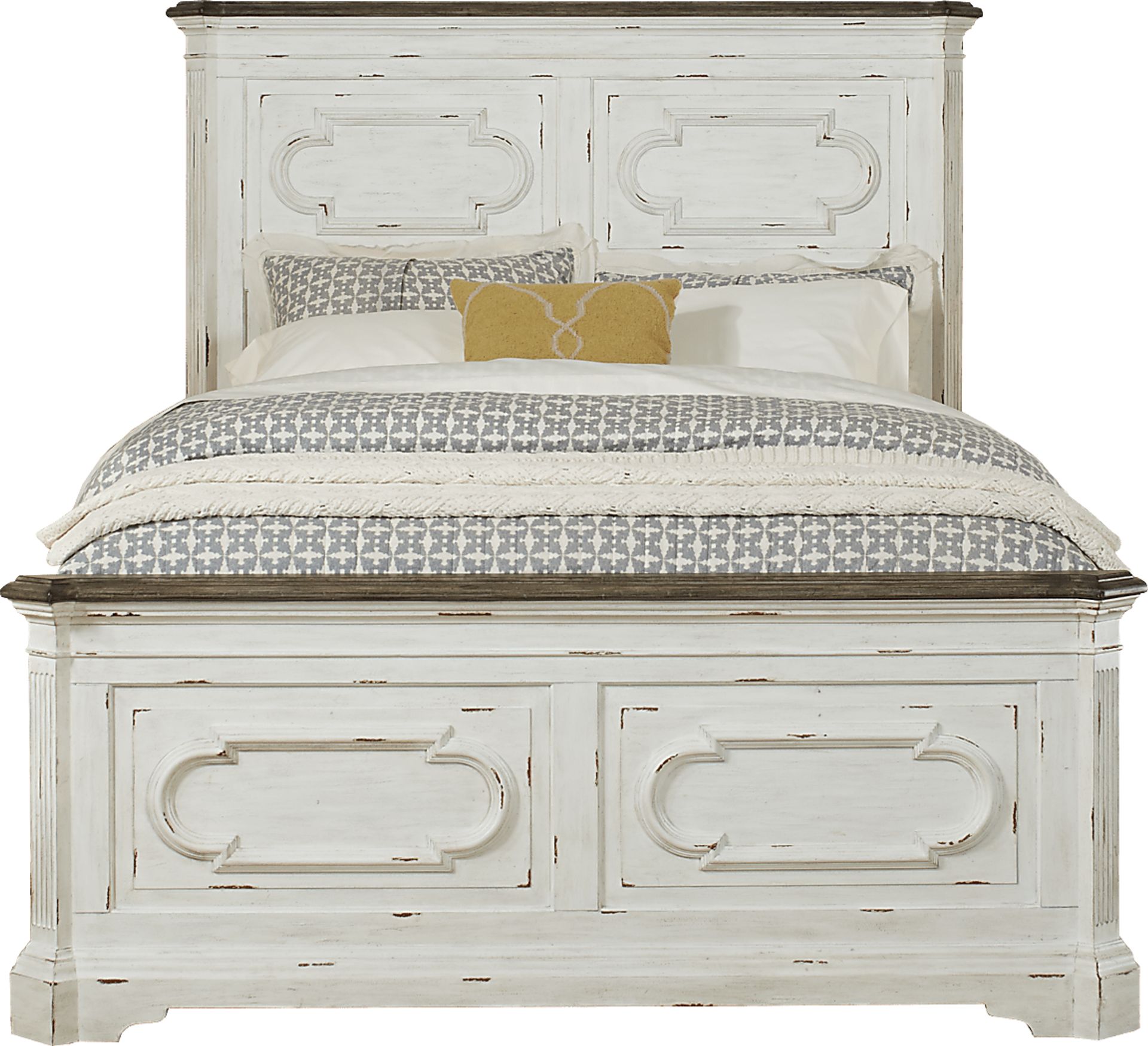 Lindenwood White 8 Pc King Panel Bedroom - Image 2