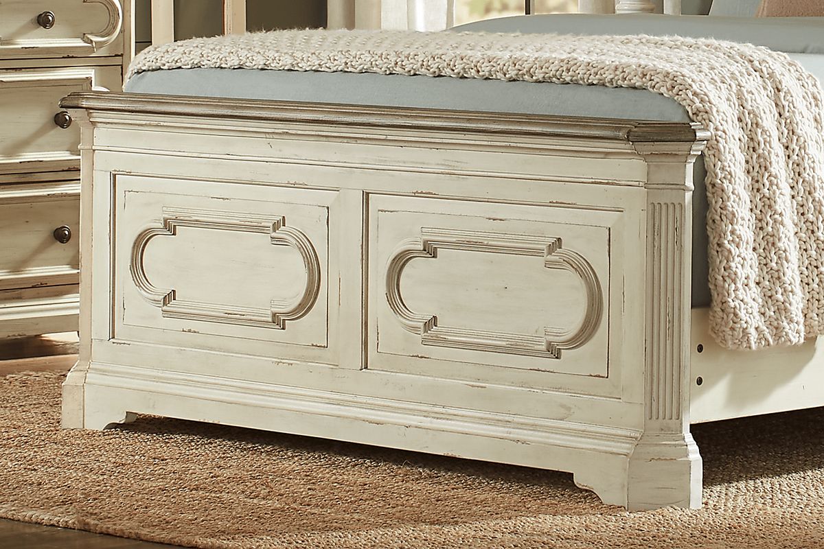 Lindenwood 8 Pc White Colors,White Queen Bedroom Set With Mirror, 3 Pc Queen Panel Bed, Chest