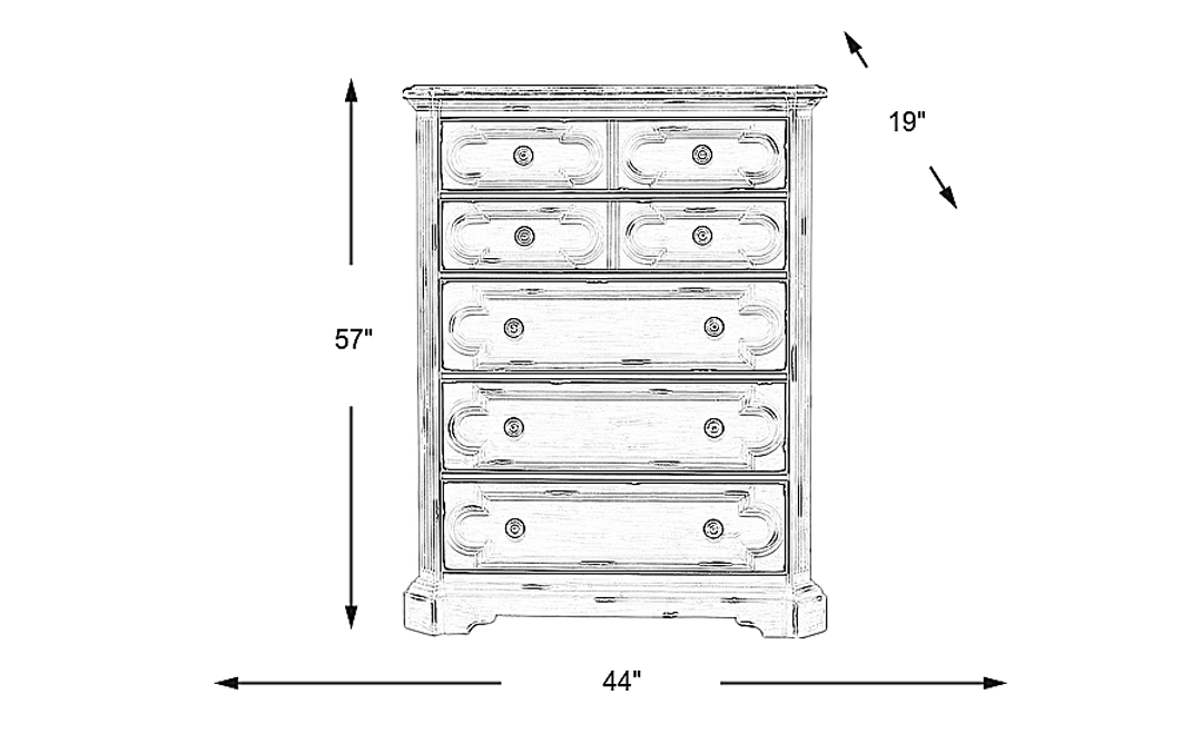 Lindenwood White Chest