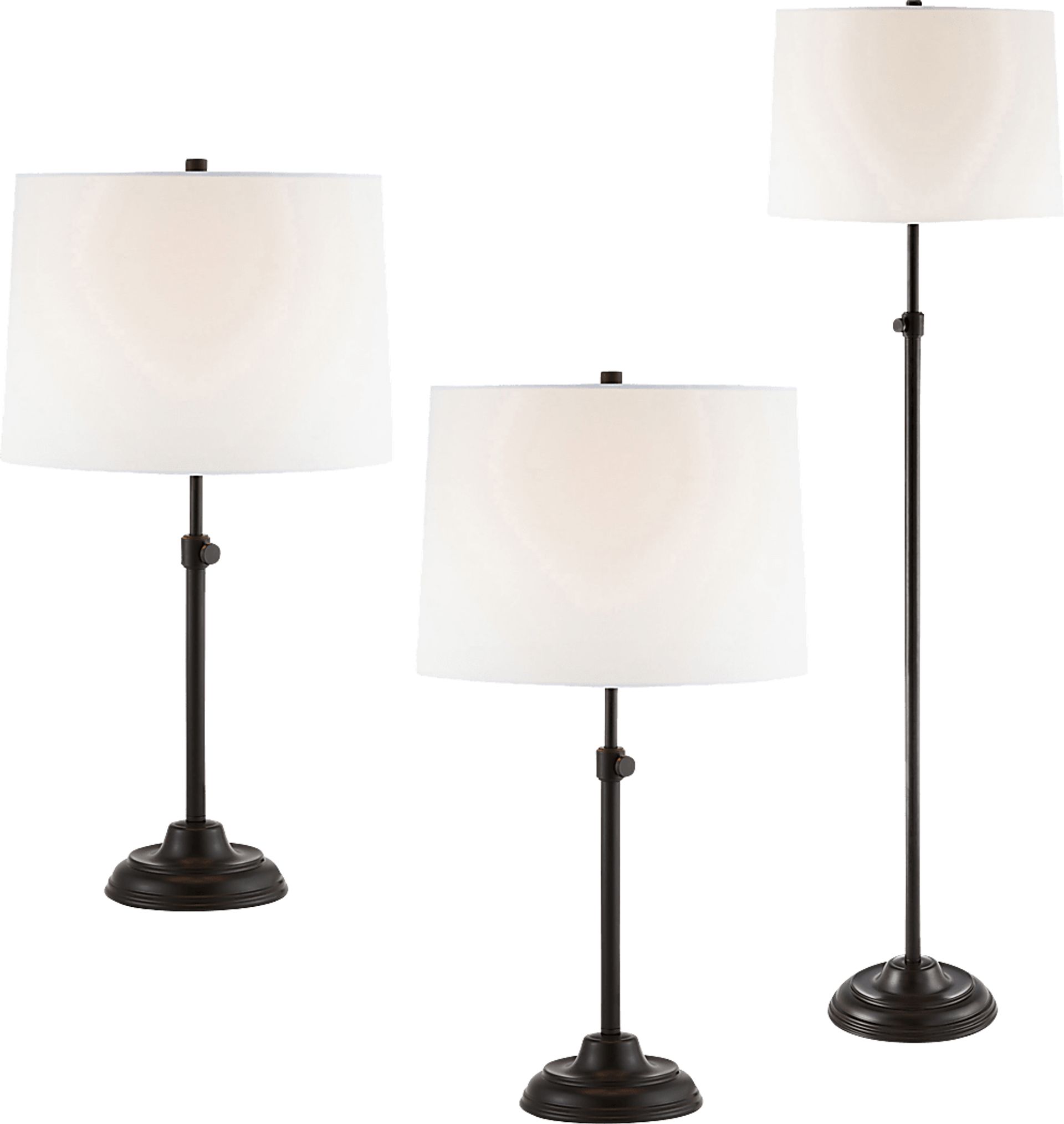 Linder Trail Bronze Table Lamps, Set of 3 - Image 1