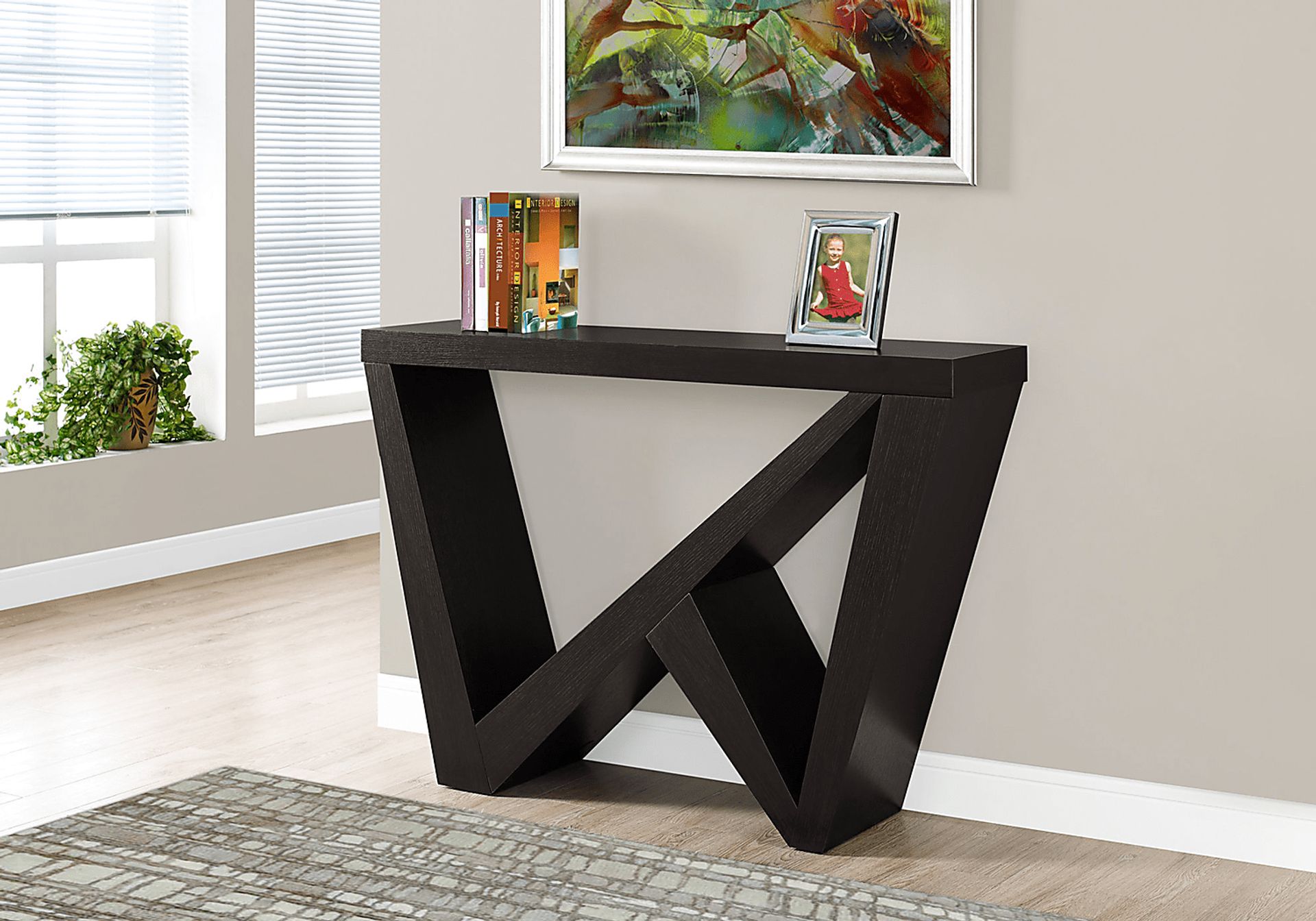 Lindhurst Cappuccino Console Table - Image 2