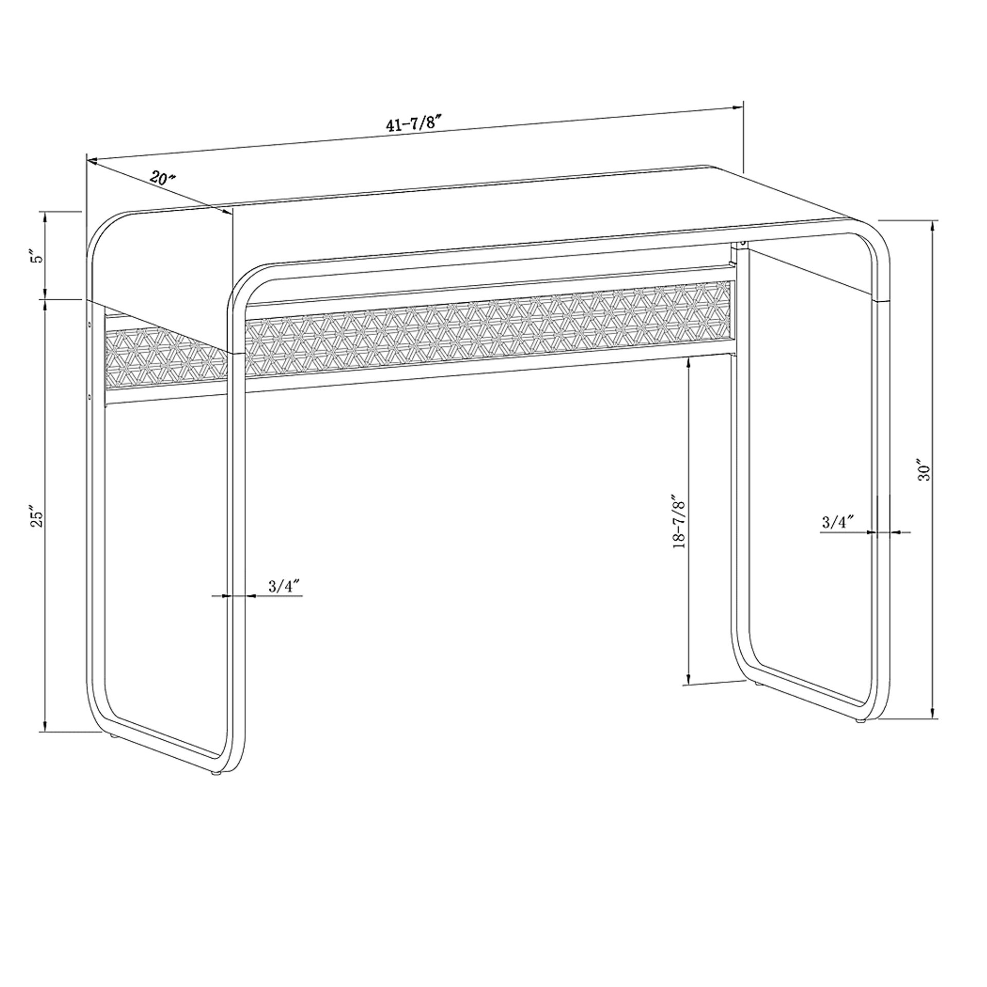 Lindmont Gray Desk - Image 5