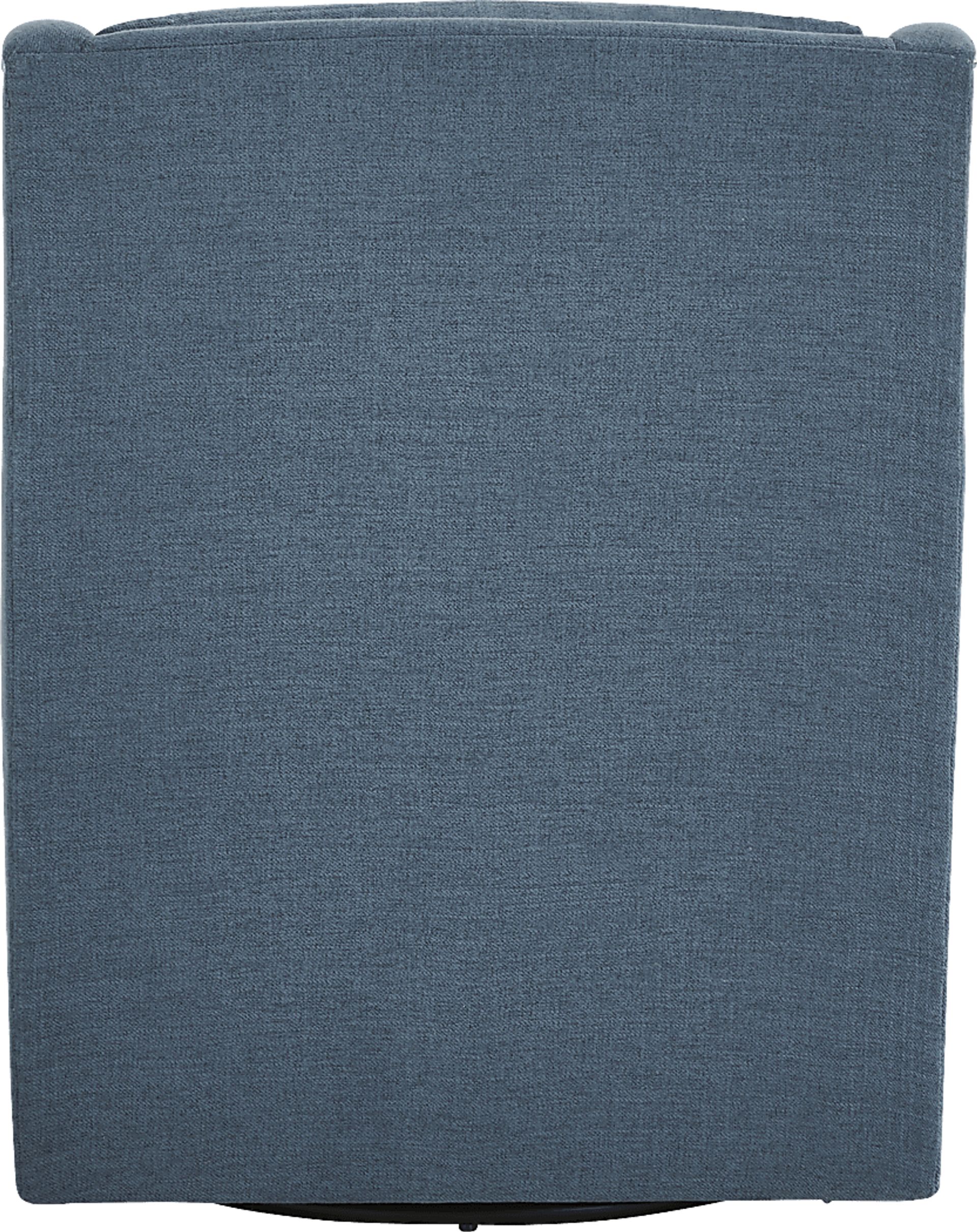 Lindsey Blue Swivel Chair - Image 3