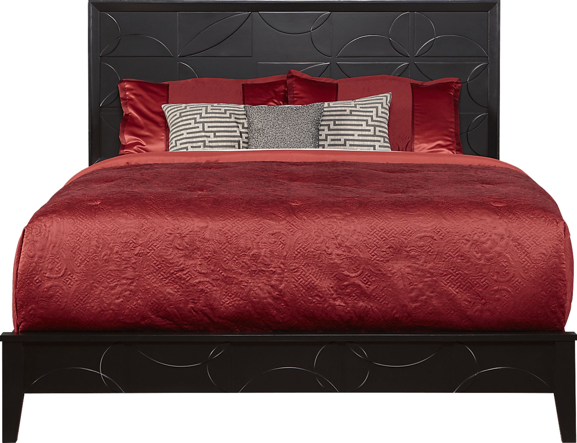 Lindsey Lane Black 3 Pc King Bed - Image 1