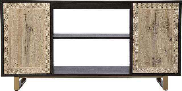 Linherk Dark Brown 54 in. Console - Thumbnail - Image 3