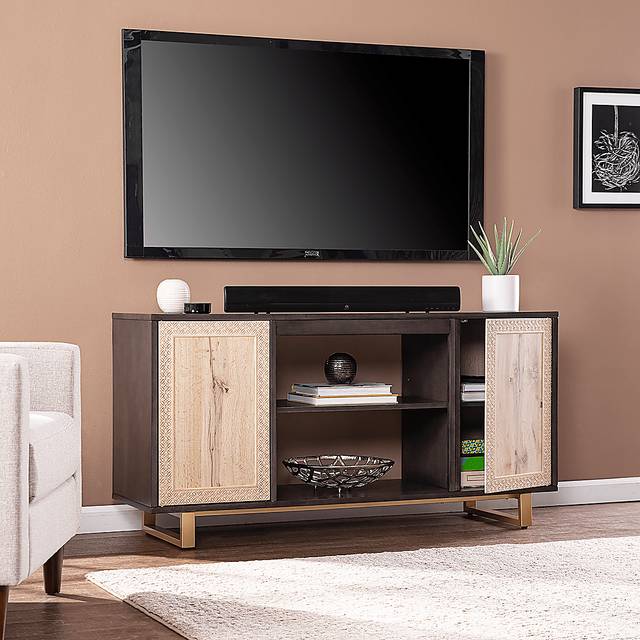 Linherk Dark Brown 54 in. Console - Thumbnail - Image 4