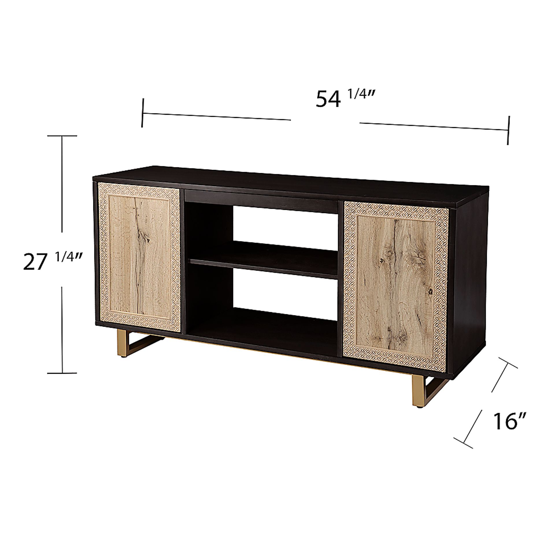 Linherk Dark Brown 54 in. Console - Image 10
