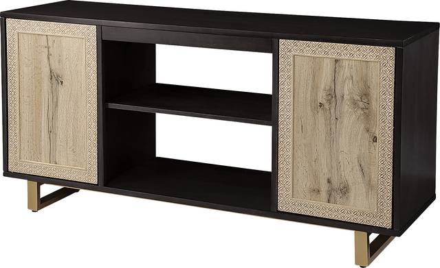 Linherk Dark Brown 54 in. Console - Thumbnail - Image 1