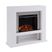 Linkmeadow II White 44 in. Console With Electric Log Fireplace