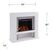 Linkmeadow II White 44 in. Console With Electric Log Fireplace