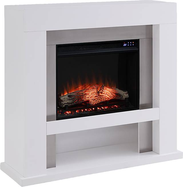 Linkmeadow IV White 44 in. Console With Touch Panel Electric Fireplace - Thumbnail - Image 1