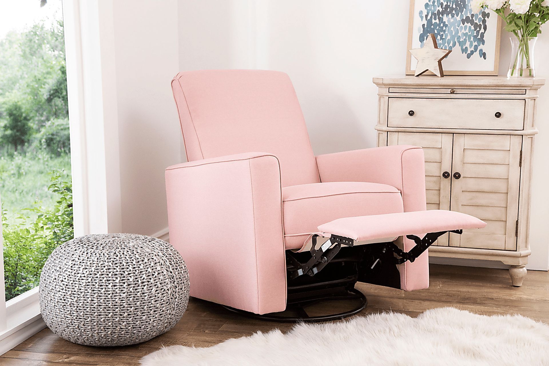 Linley Pink Swivel Glider - Image 3