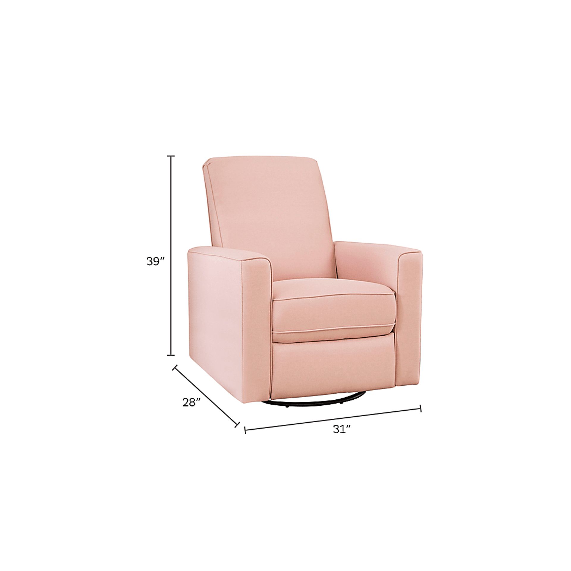 Linley Pink Swivel Glider - Image 6
