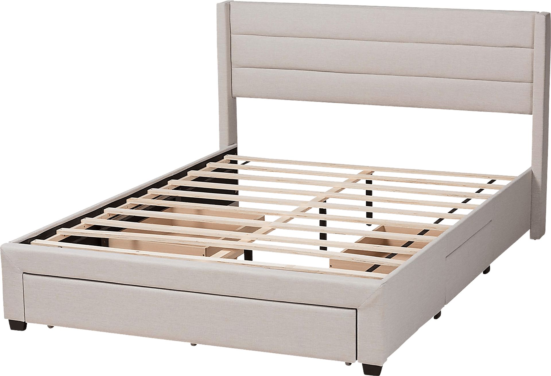 Linnaean Beige Queen Bed - Image 4