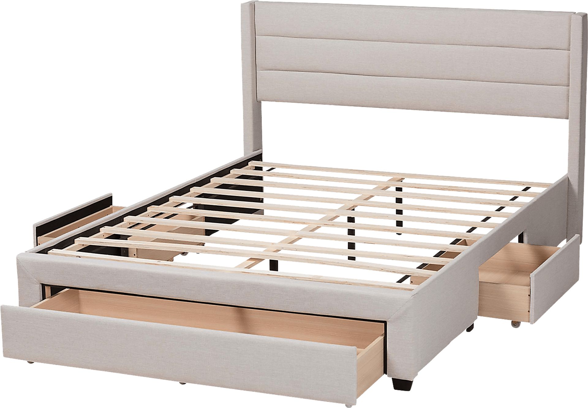 Linnaean Beige Queen Bed - Image 5
