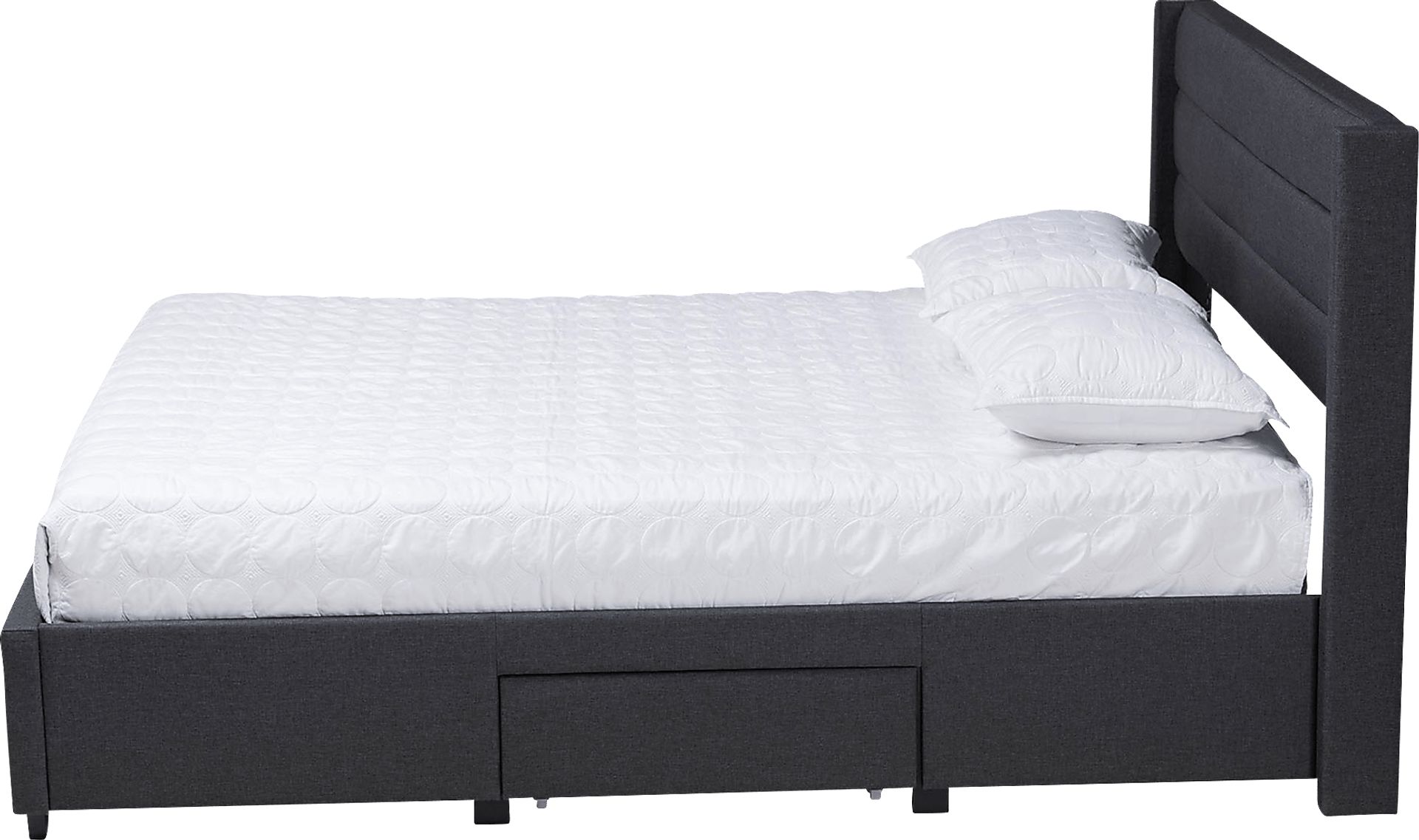 Linnaean Charcoal Queen Bed - Image 4