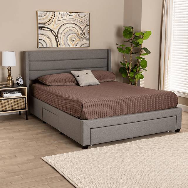 Linnaean Light Gray Full Bed - Thumbnail - Image 2