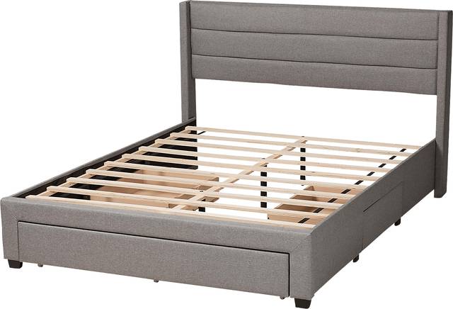Linnaean Light Gray Full Bed - Thumbnail - Image 5