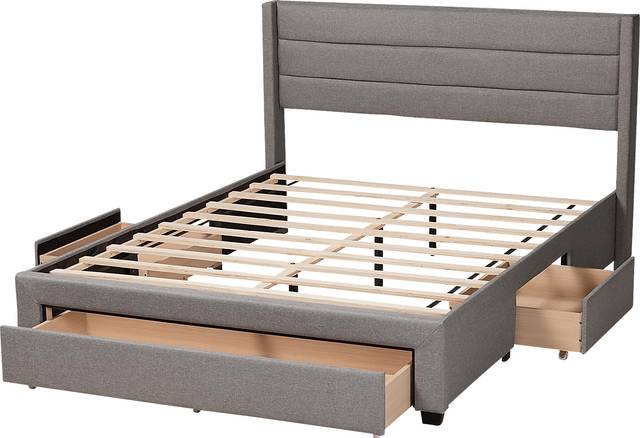 Linnaean Light Gray Full Bed - Thumbnail - Image 6