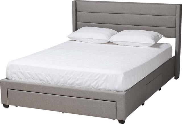 Linnaean Light Gray Full Bed - Thumbnail - Image 1