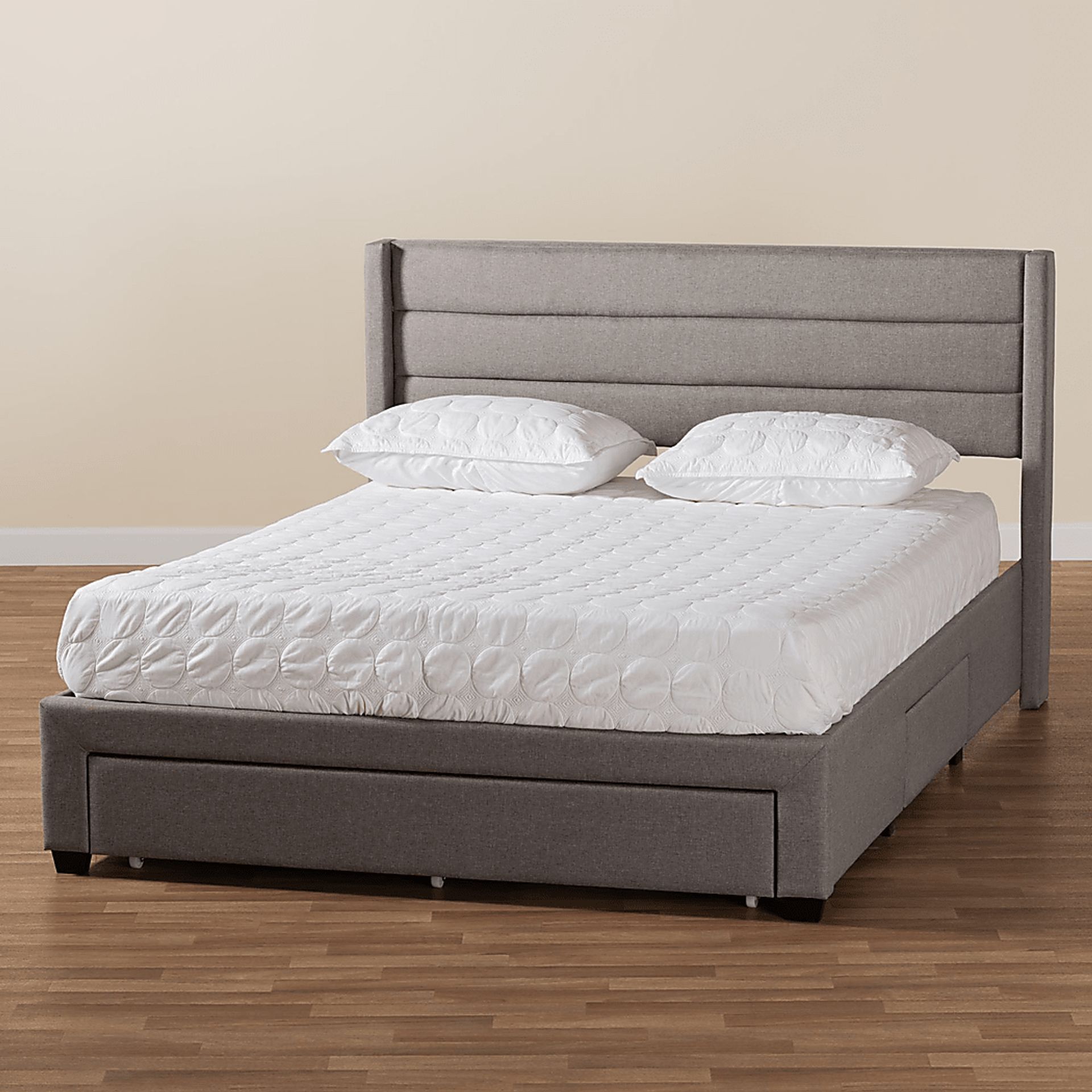 Linnaean Light Gray Queen Bed - Image 12