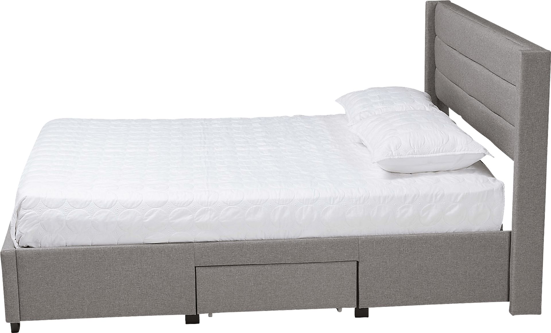 Linnaean Light Gray Queen Bed - Image 4
