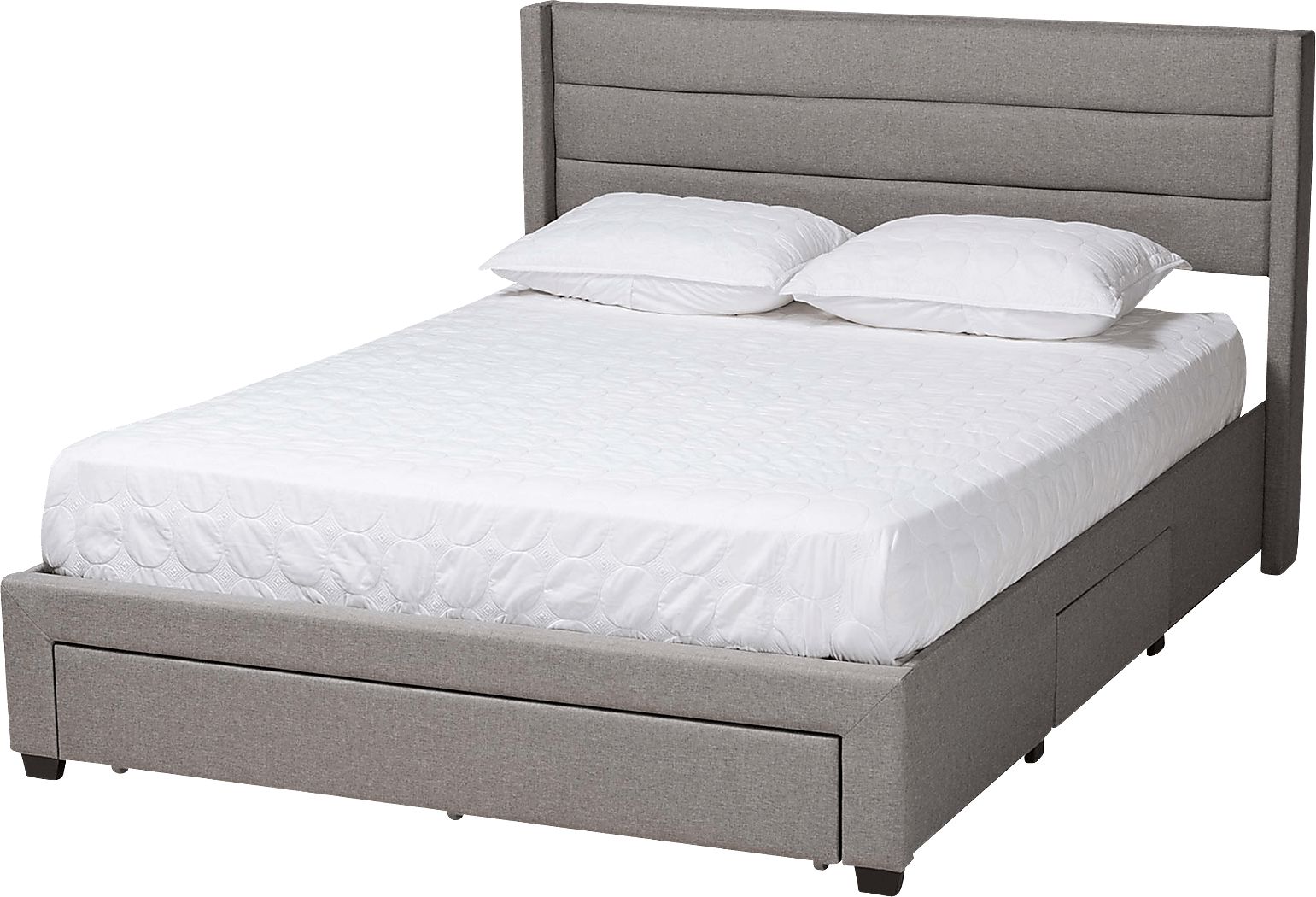 Linnaean Light Gray Queen Bed