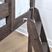 Kids Linnett Brown Twin Low Loft Bed with Blue Tent