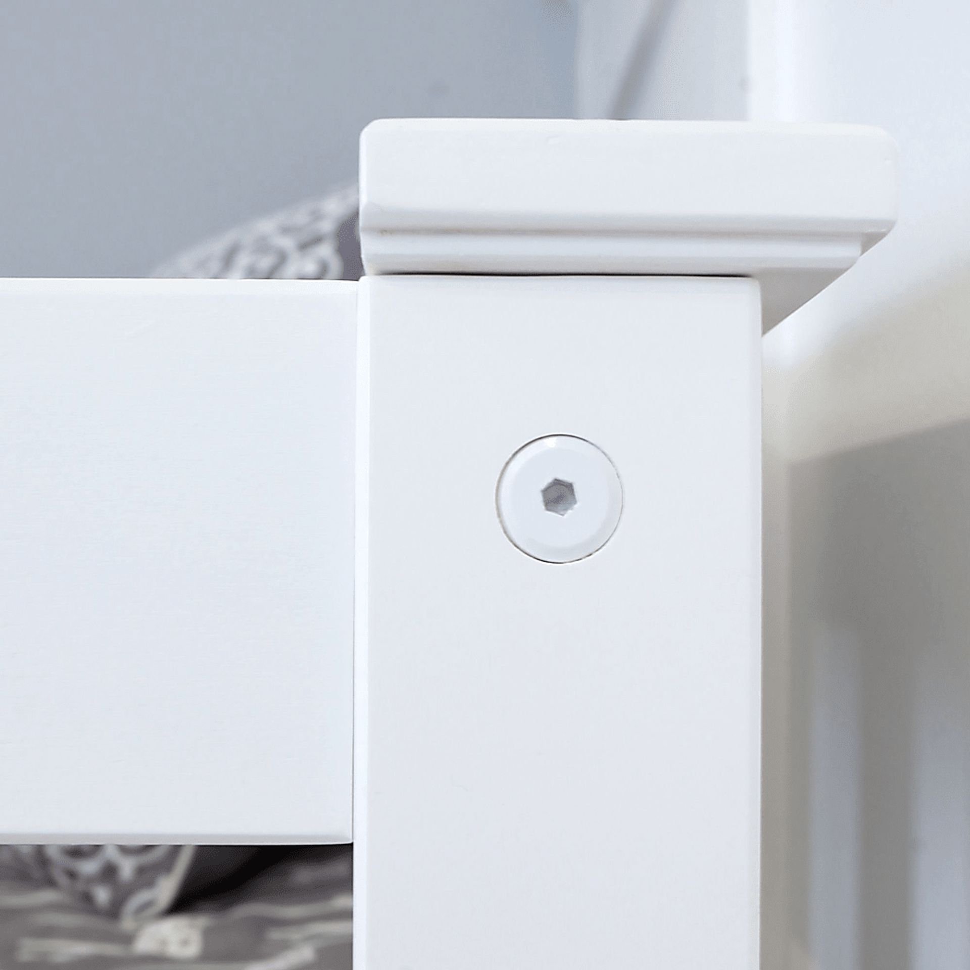 Kids Linnett White Twin Low Loft Bed with Gray Tent - Image 5