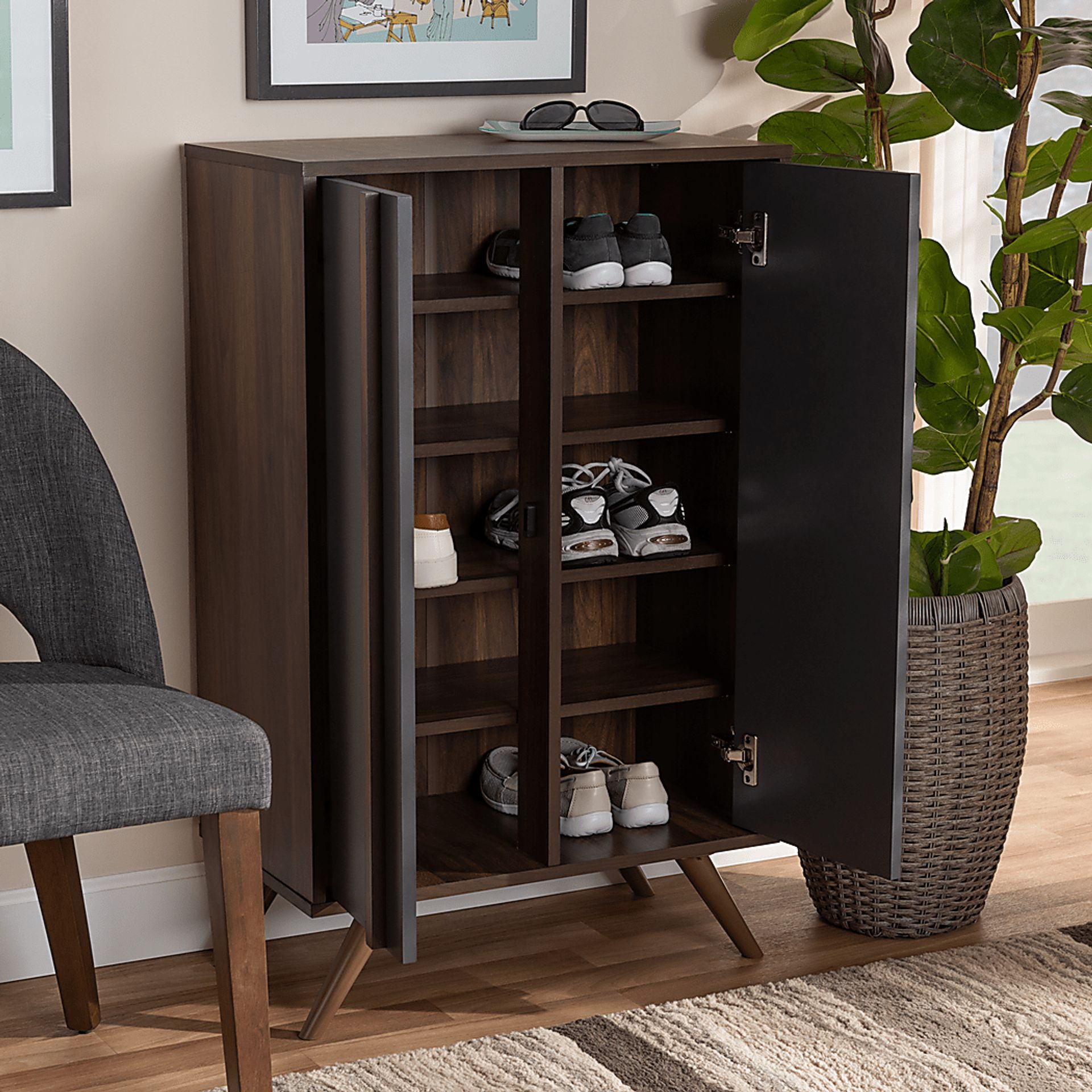 Linnis Mill Walnut Accent Cabinet - Image 8