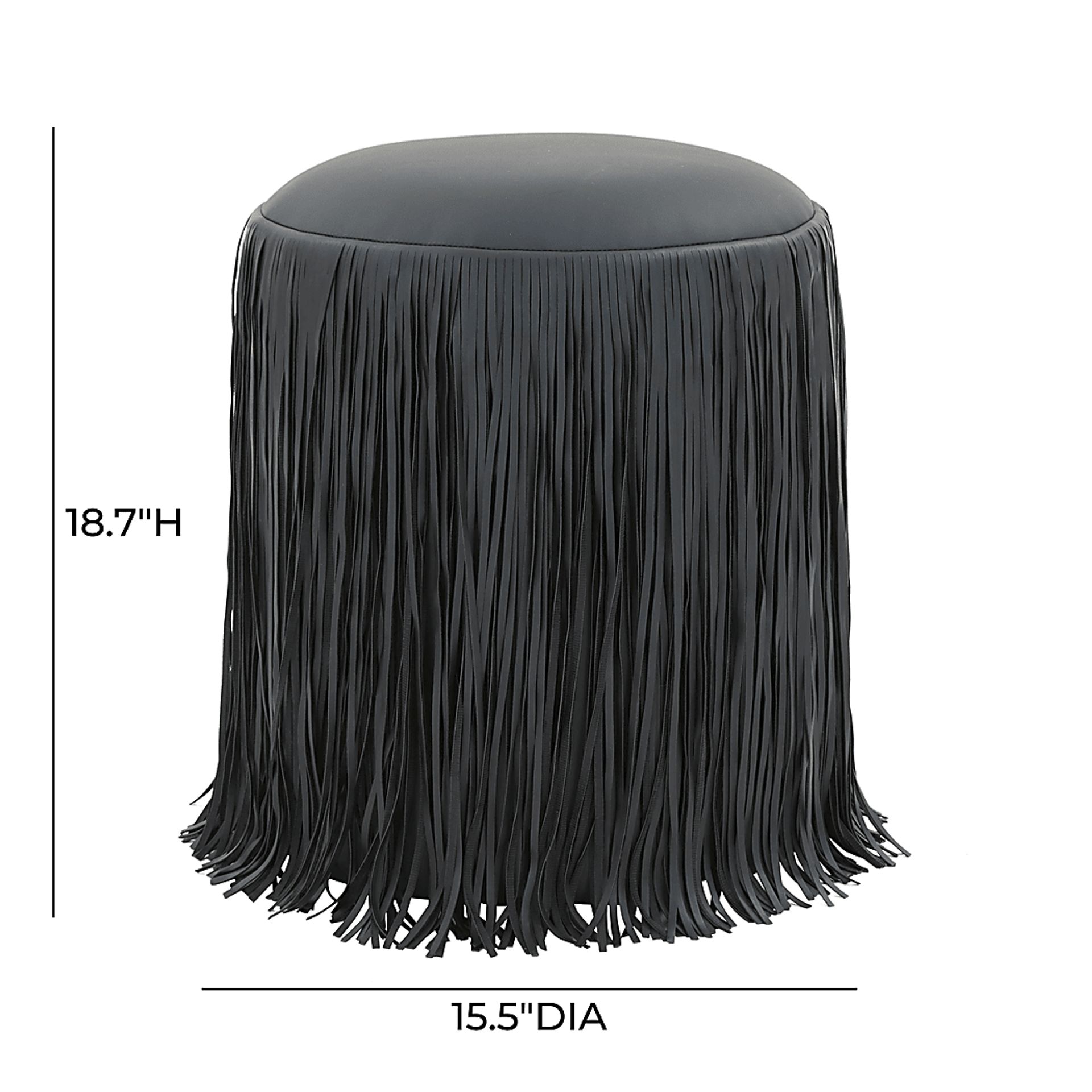 Linnwood Black Ottoman - Image 5