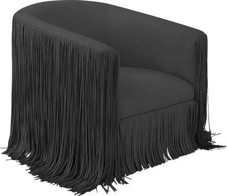 Linnwood Black Swivel Accent Chair