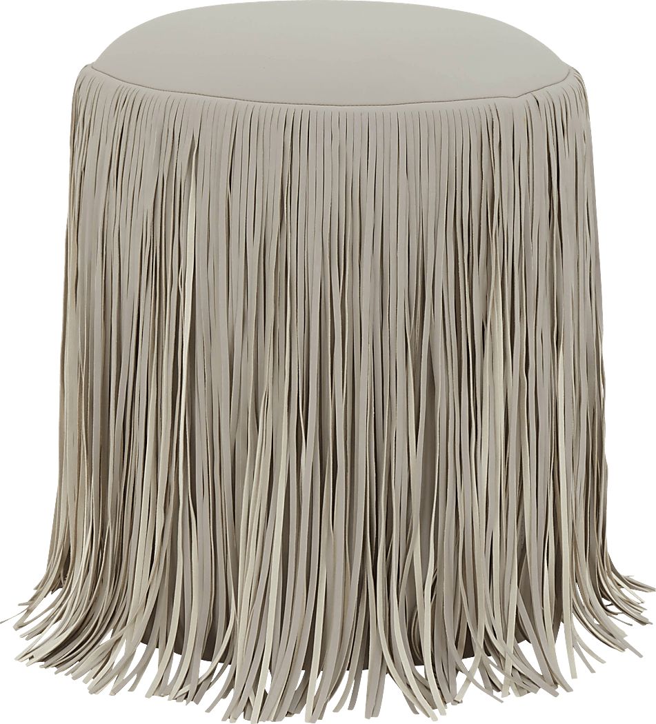 Linnwood Gray Ottoman