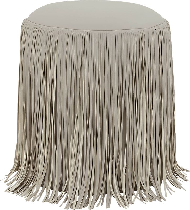 Linnwood Gray Ottoman