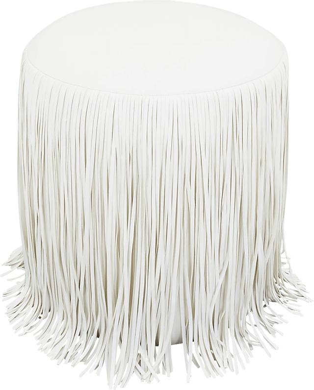 Linnwood Ivory Ottoman - Thumbnail - Image 3