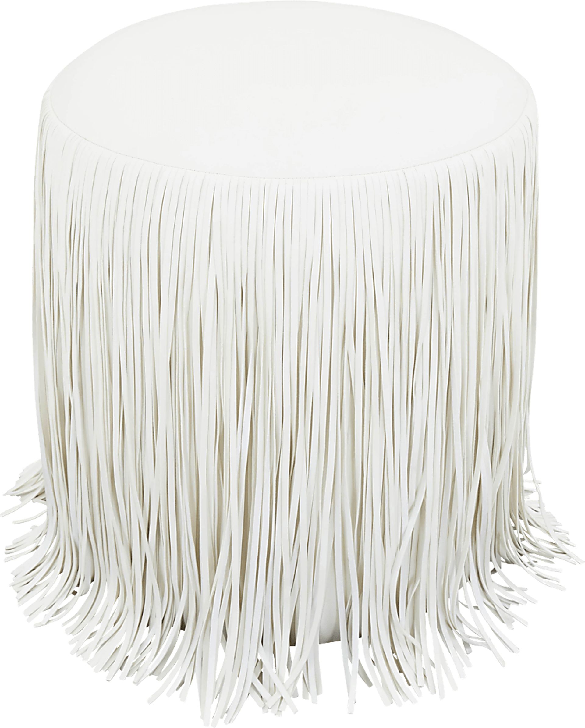 Linnwood Ivory Ottoman - Image 3