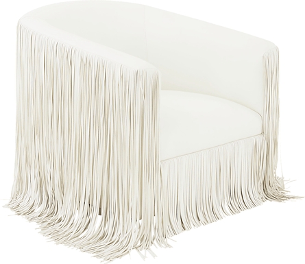 Linnwood Ivory Swivel Accent Chair