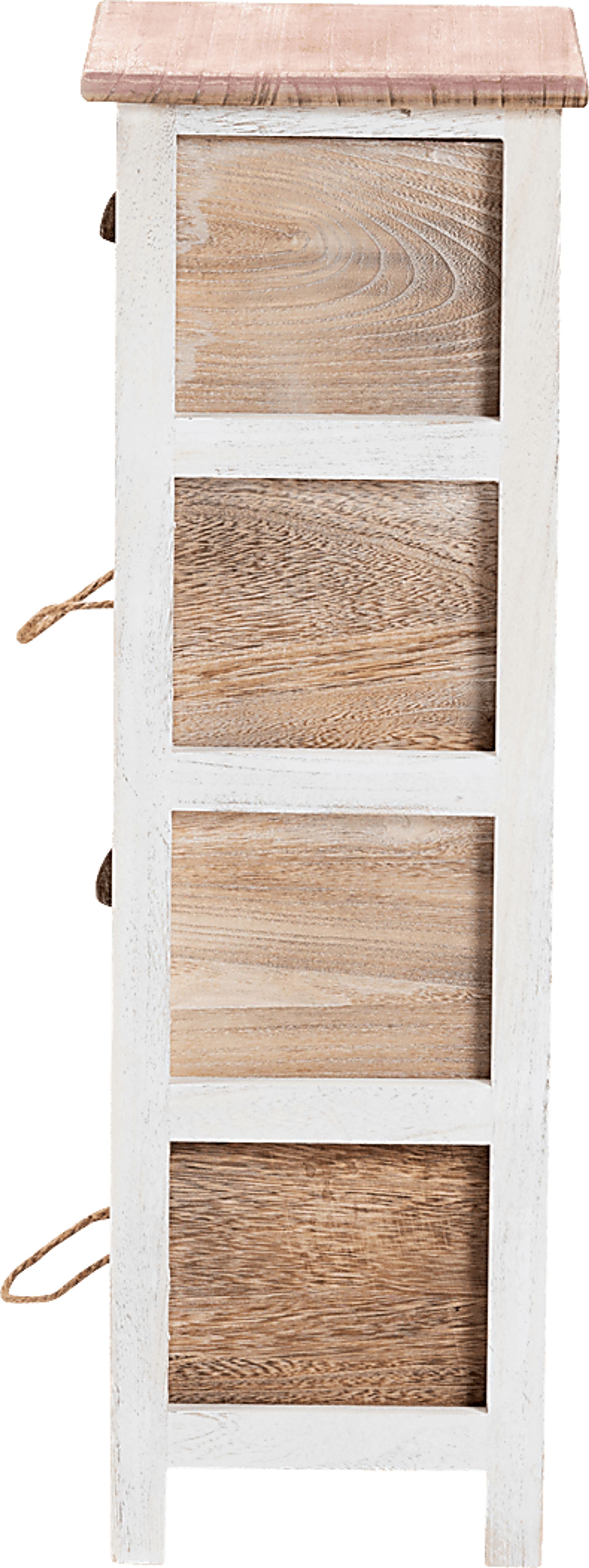 Linretta White Small 4 Drawer Accent Cabinet - Image 4