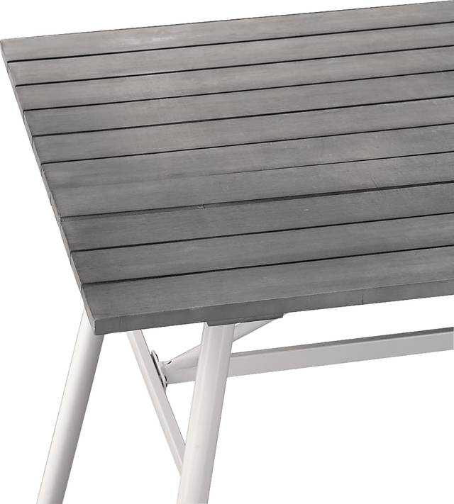 Linten Gray Outdoor Dining Table - Thumbnail - Image 5