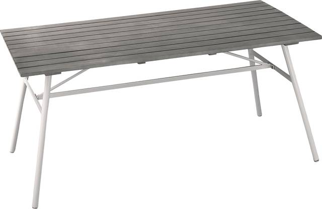 Linten Gray Outdoor Dining Table - Thumbnail - Image 1