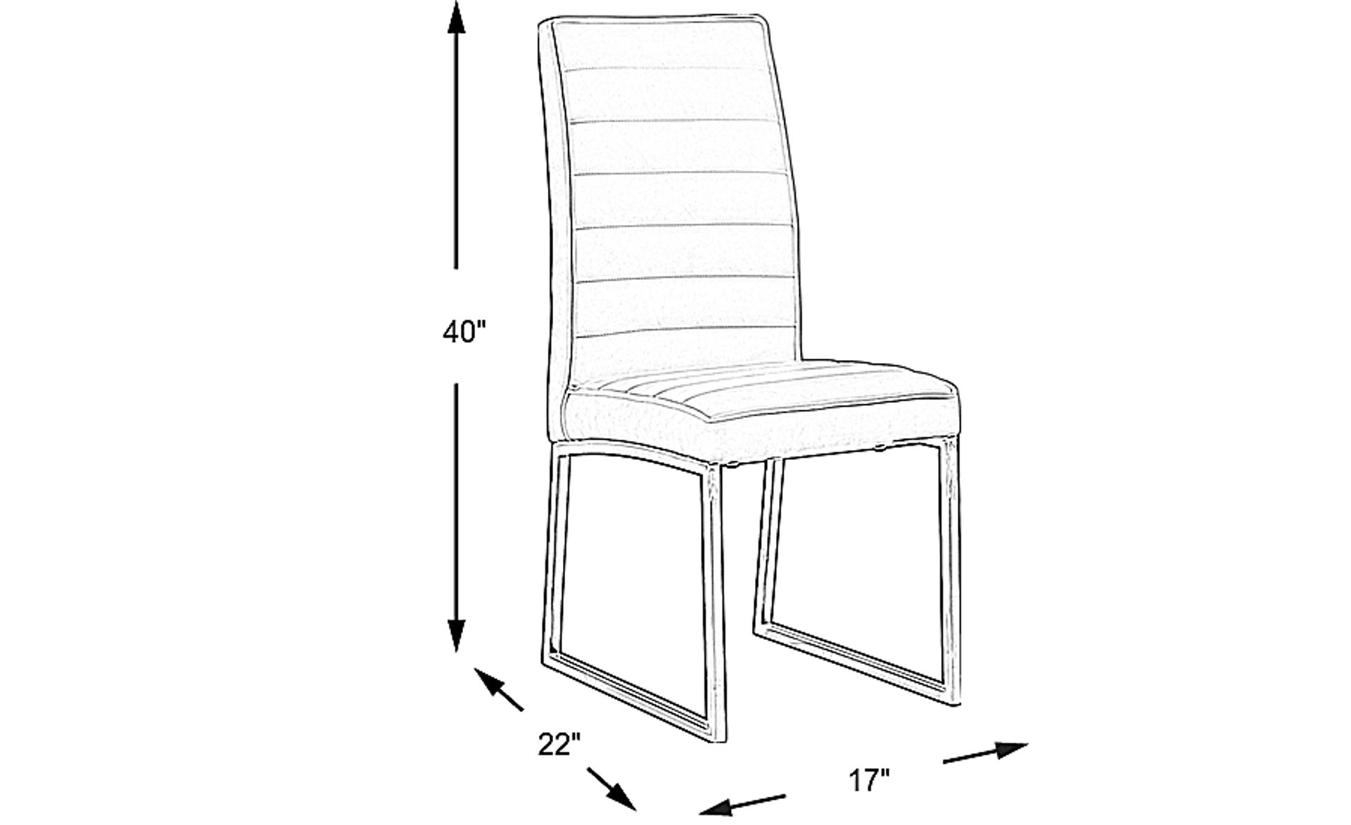Dimension Image. Please refer to the Dimension Tab on this page for dimension details.