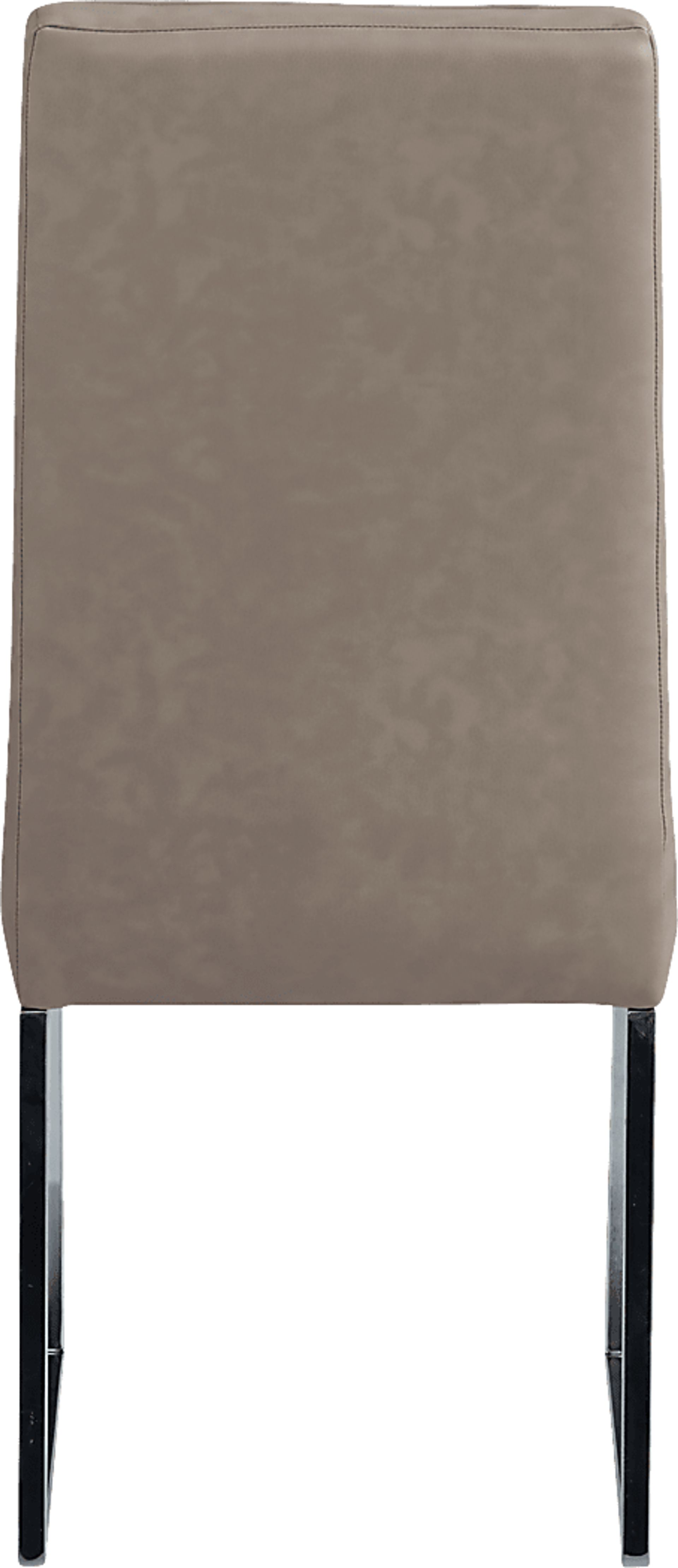 Wyndhall Chrome 5 Pc Rectangle Dining Room with Gray Chairs - Image 5