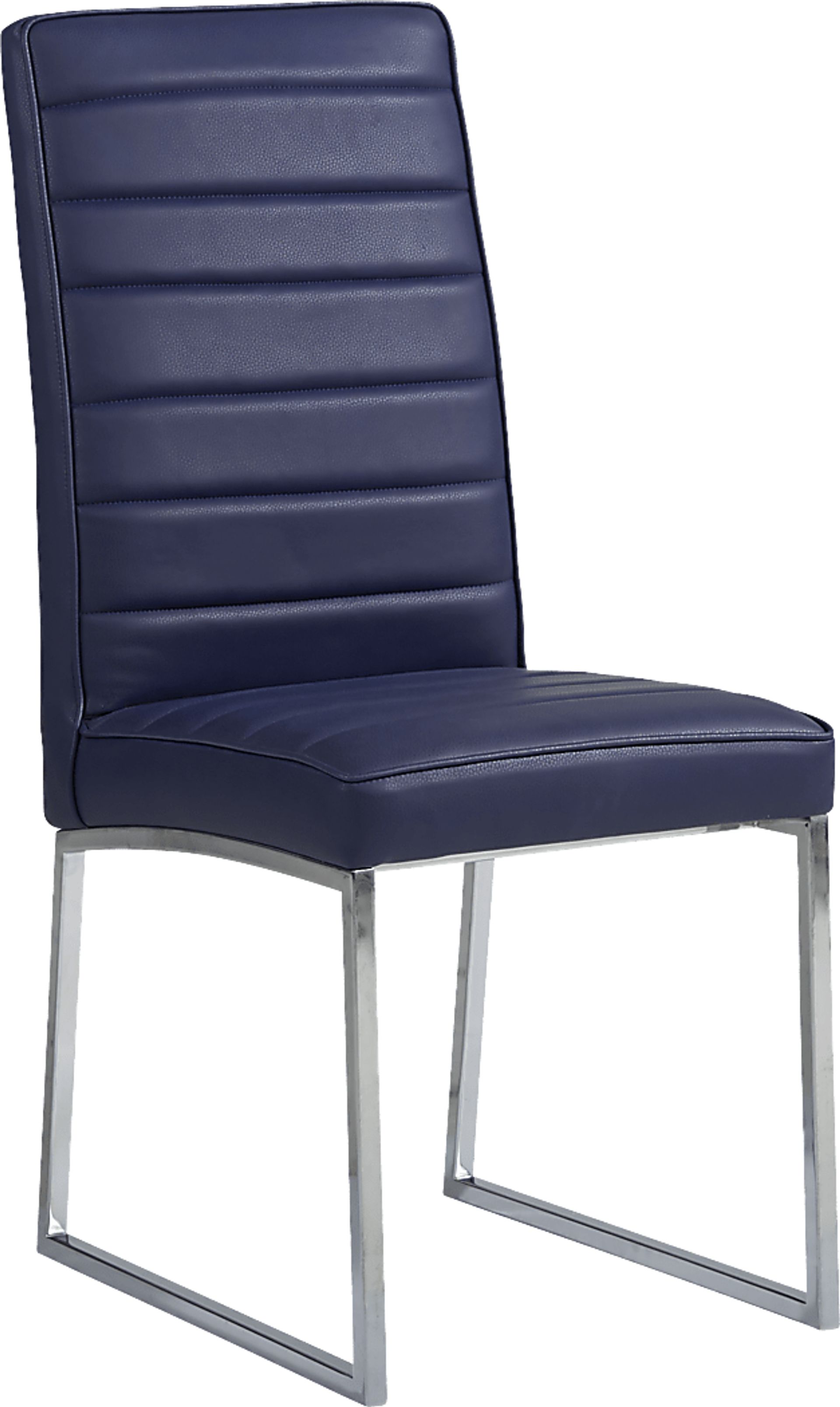 Linton Park Silver 5 Pc Round Dining Set with Midnight Chairs - Image 3