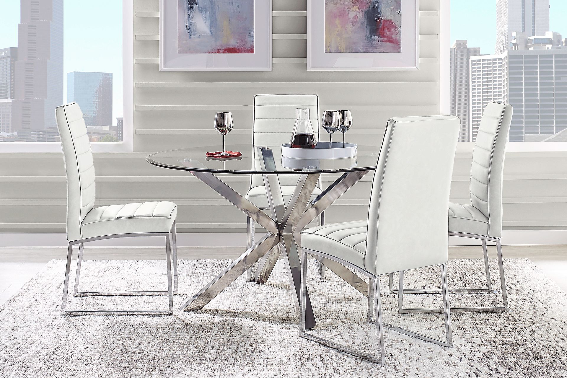 Linton Park Silver Round Dining Table - Image 2