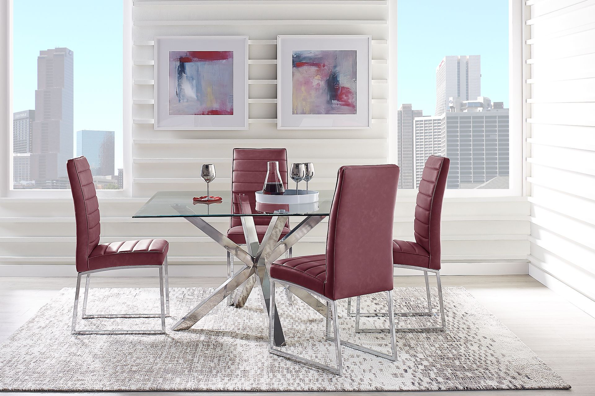 Linton Park Silver Square Dining Table - Image 2