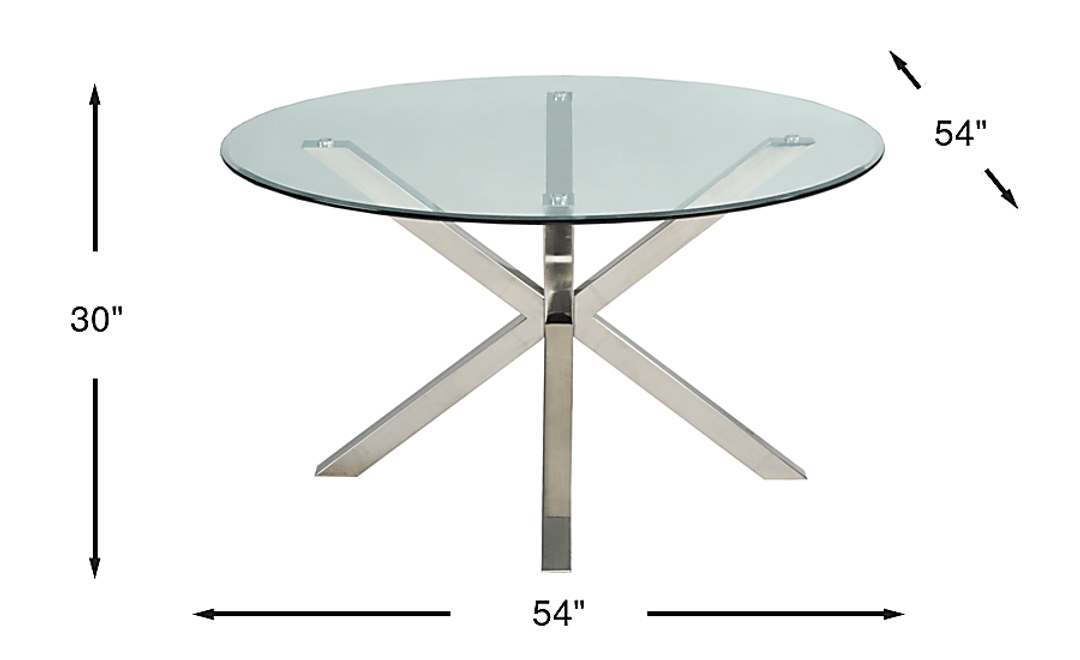 Linton Park Silver Round Dining Table